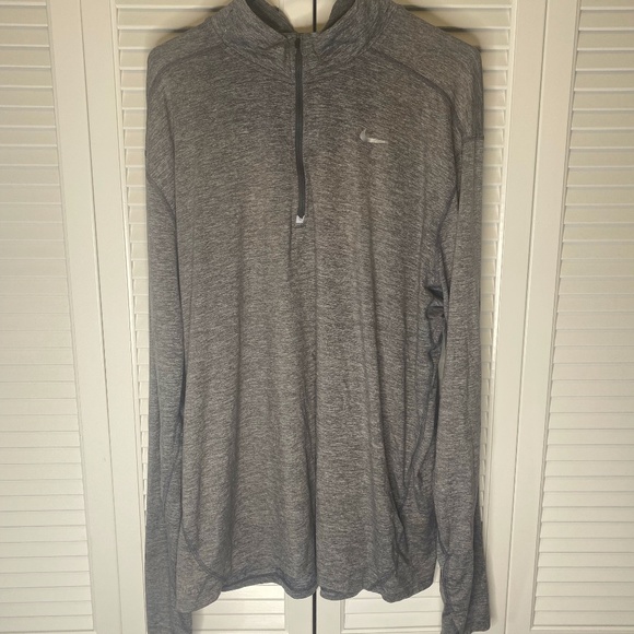 XXL Nike Dri-FIT 1/4 Zip Pullover Running Grey Men’s XL - Picture 1 of 4